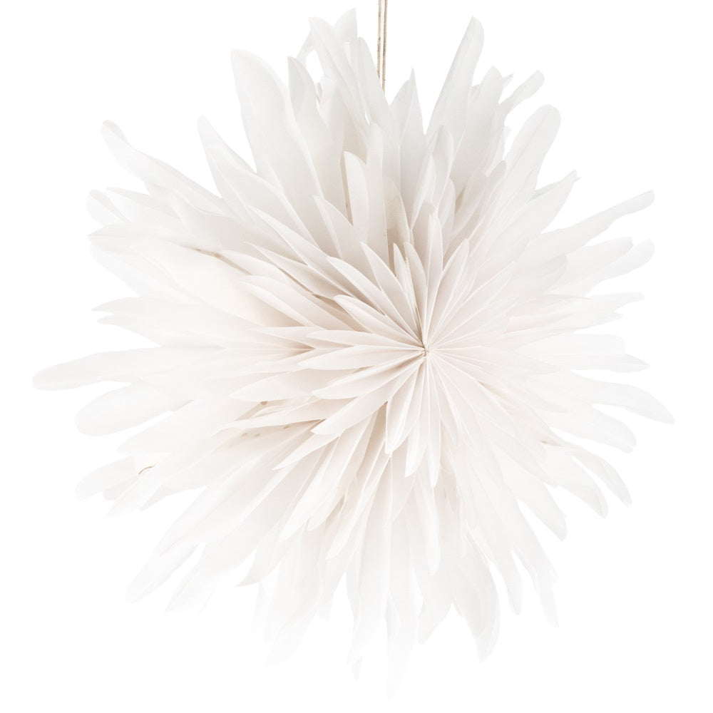 white paper star lantern Snow 40cm
