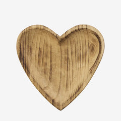 top view of the wooden heart tray by Madam Stoltz