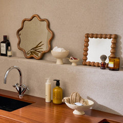 mango wood mirror Janna Urban Nature Culture organic shape