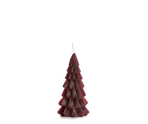 Xmas tree candle aubergine