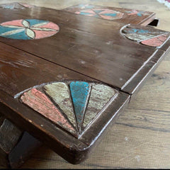 Double Pataa board pata table handmade India fair trade unique home decoration unieke woondecoratie