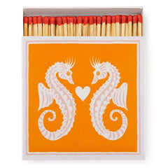 Archivist Gallery long matches matchbox letterpress seahorses luciferdoos groot lange lucifers zeepaardjes