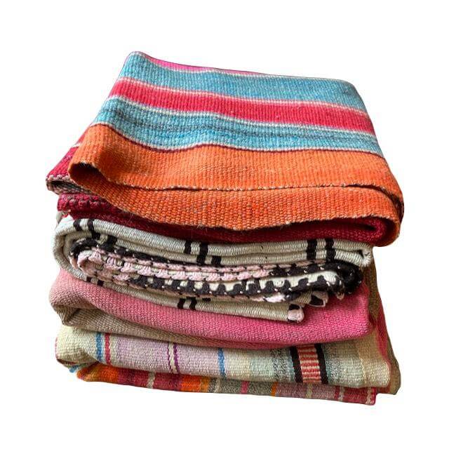 Colourful Frazada blanket blankets Van Verre Fairtrade