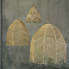 Bala pendant lamp boho lampshade rattan L hanglamp rotan