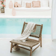 Bazar Bizar island sisal one seat natural jute lounge chair
