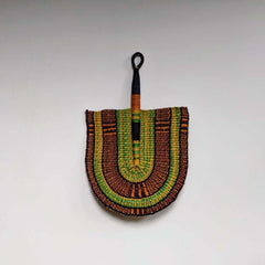 Bolga fan waaier handgeweven olifantsgras Bolgatanga PaiPai Sankore Afrika elephant grass