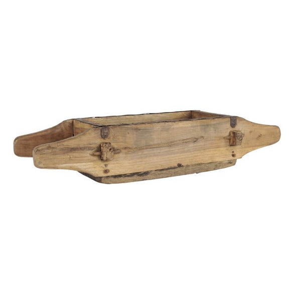 unieke houten steenmal kistje bak hout authentiek charmant wooden brick moulds handle