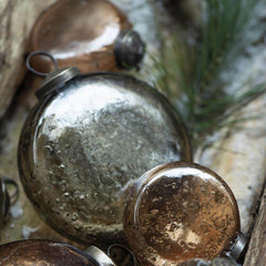 Christmas Ornaments 2021 Flat Pebbled Glass