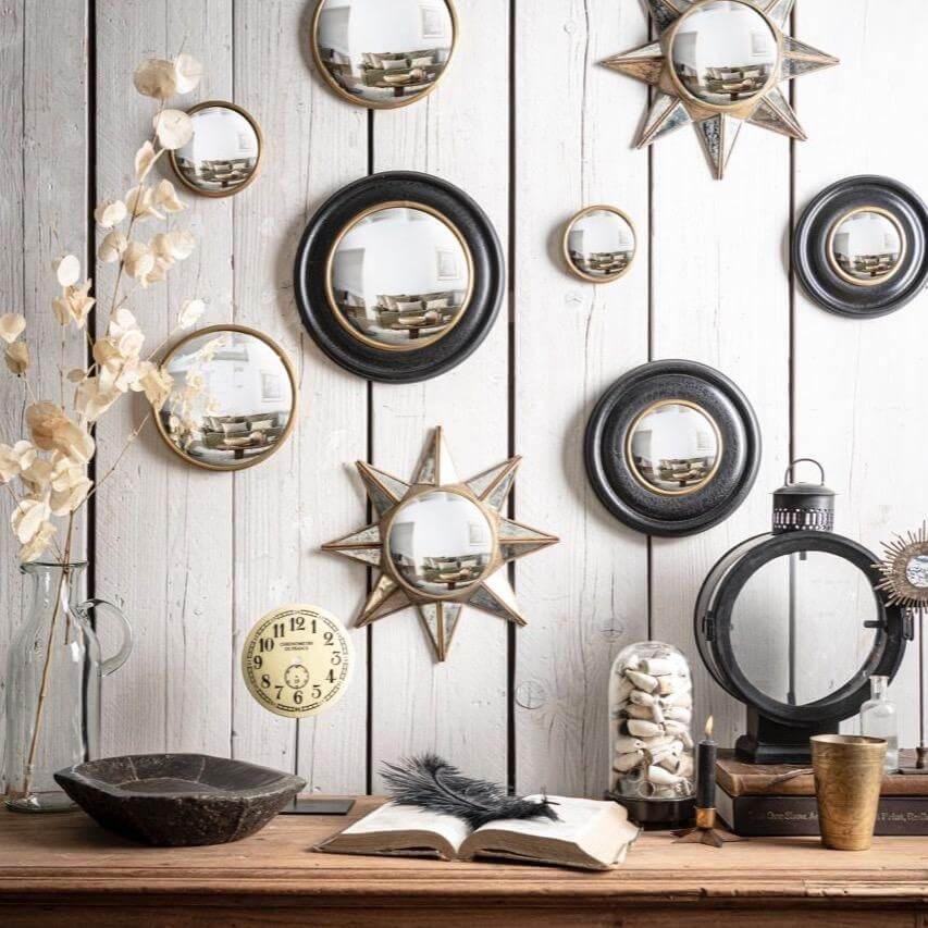 Konvexer Spiegel Mittel Holz Nachhaltiger Webshop