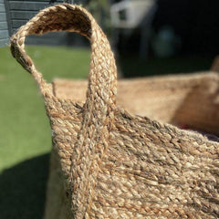 De Weldaad jute mand natuurlijke materialen jute basket large natural eco-friendly