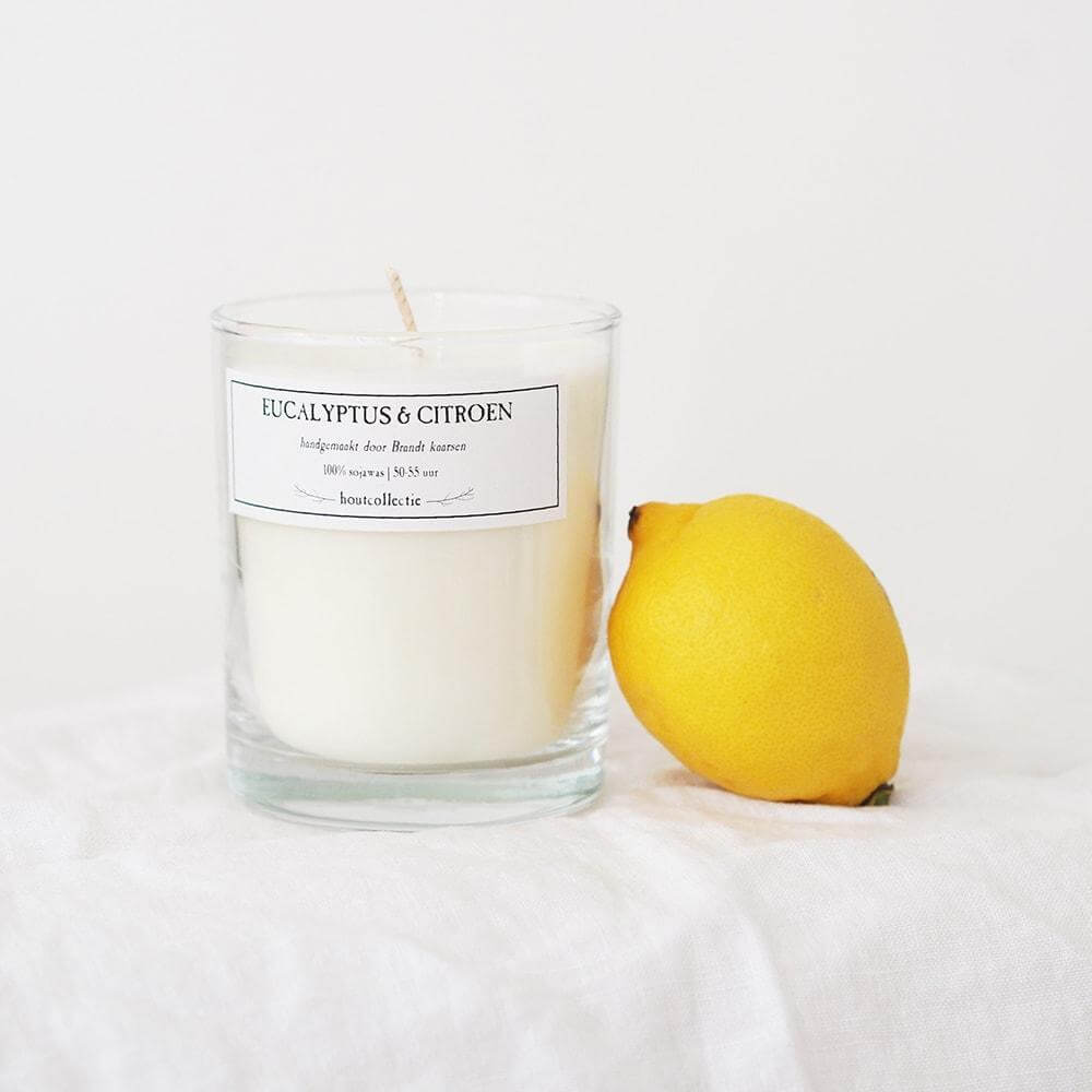 Legende Succesvol onwetendheid Wood Scented Candle Eucalyptus & Lemon