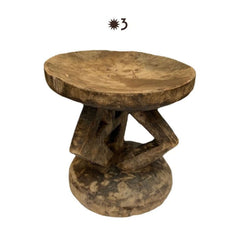 Afrikaans krukje hout Zimbabwe krukjes fair trade Gone Arty online Tonga stool