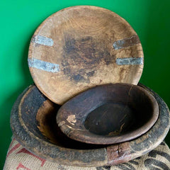 Unique wooden chapati bowls Webshop houten chapati schaal authentiek