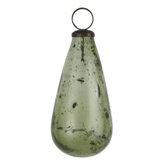 Pebbled Glass Christmas ornaments green drop Ib Laursen trend