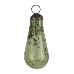 IBLsuren pebbled glass green ornament drop