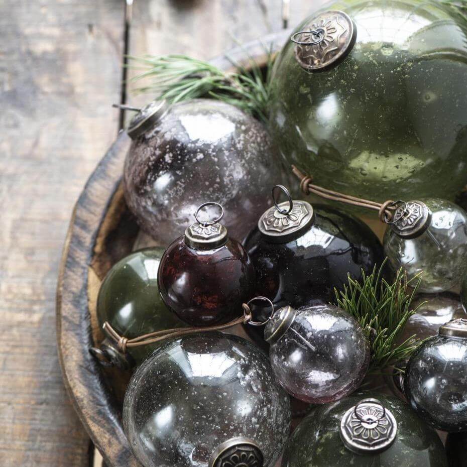 Christmas Glass Balls Handmade Ib Laursen