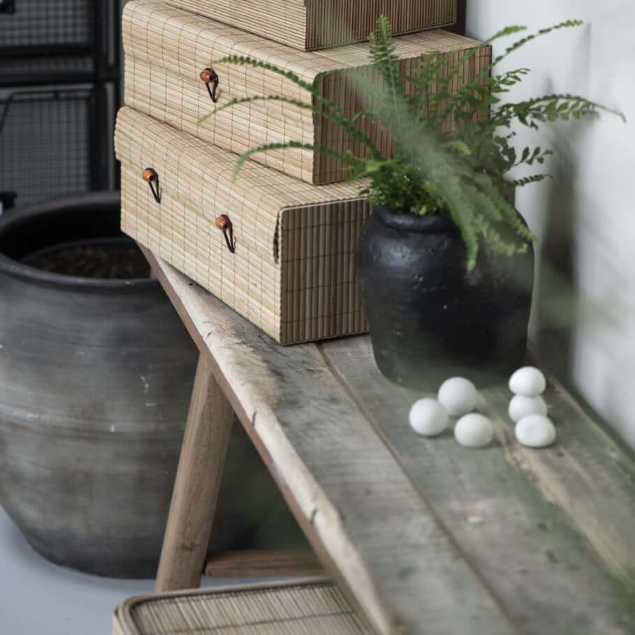 rustiek houten bankje gerecycled hout Ib laursen uniek unica unique wooden bench IbLaursen