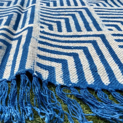 Block Print Indigo Kleedje Kleed De Weldaad Duurzaam