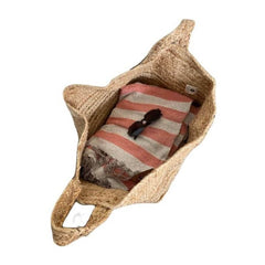 Jute Tas De Weldaad strandtas duurzame mand natural Bali boho bohemian style