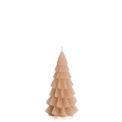 Small Pink Christmas Tree Candle Rustik Lys