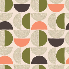 La La Fete sustainable gift wrap cloth green circles gift duurzaam inpakpapier katoen groene cirkels