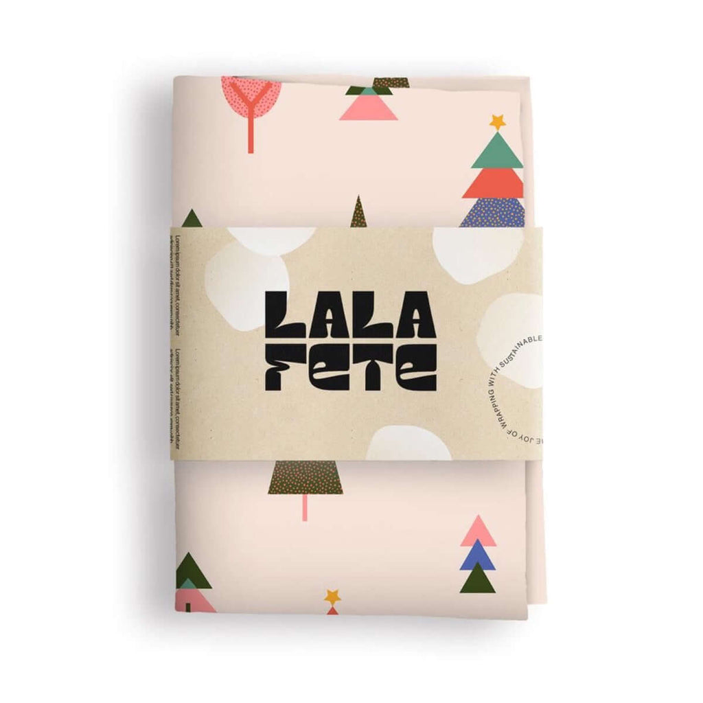 La La Fete sustainable gift wrap cloth xmas Christmas gift duurzaam inpakpapier katoen kerst kerstmis