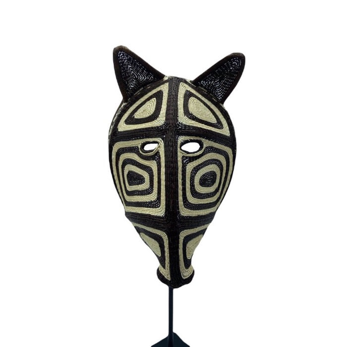 Ethic Tropic art mask palm leaves 