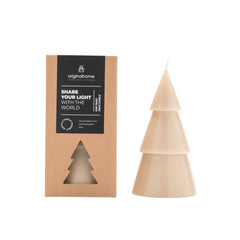 Original Home Xmas candles fair trade eco-friendly kerstboomkaars eco kerstboom kaarsen kerst beige L groot