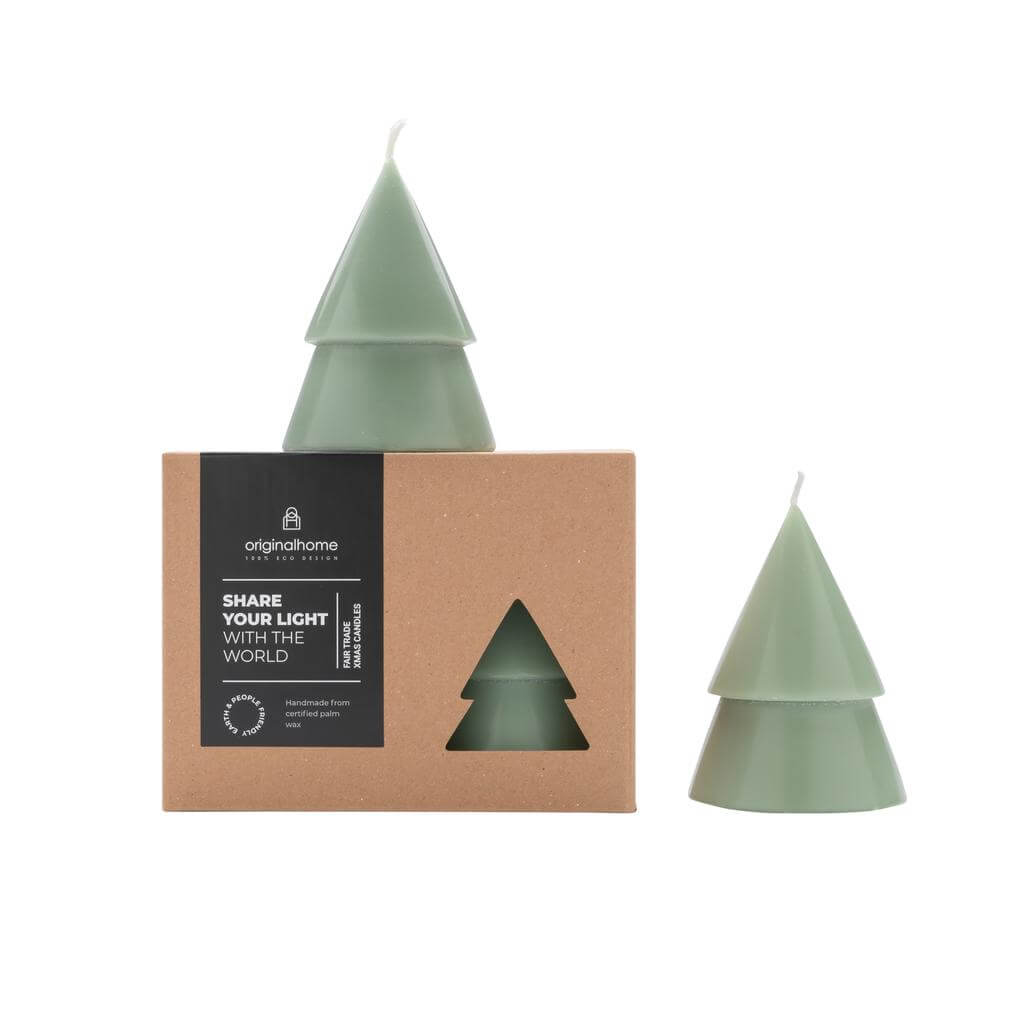 Original Home Xmas candles fair trade eco-friendly kerstboomkaars eco kerstboom kaarsen kerst groen M green