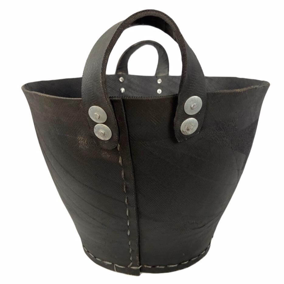 Recycled Rubber Basket black duurzaam rubberen mand zwart