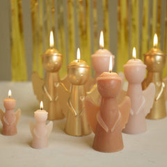 Christmas Candles Angles Rustik Lys