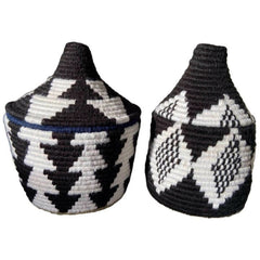 small berber baskets black white Household Hardware berbermanden berber manden berber mand zwart wit
