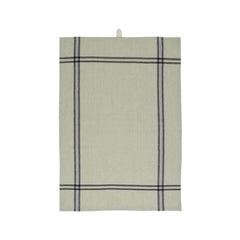 Tea Towel Organic Beige Black Stripes Ib Laursen zwart witte theedoek biologisch katoen