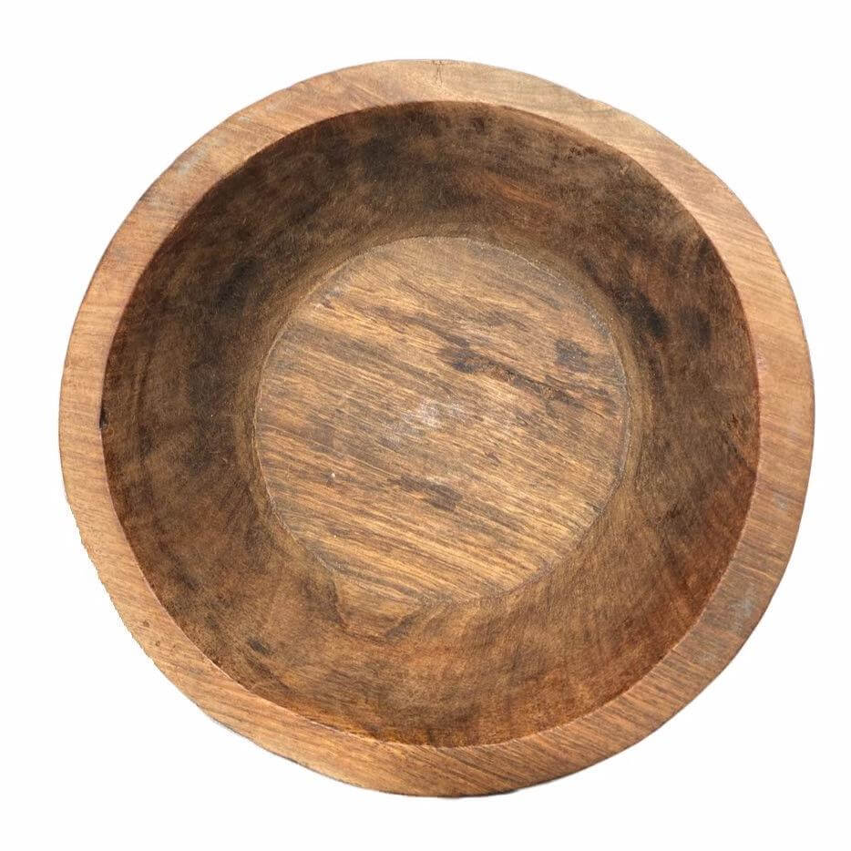 Wooden Fruit Bowl India Van Verre fairtrade chapati kom schaal hout 
