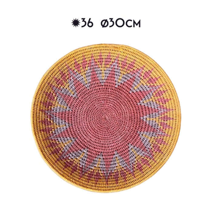 Fairtrade baskets wall basket Gone Arty Zienzele Foundation 30cm 