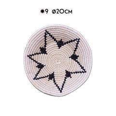 Zienzele baskets fairtrade Zimbabwe white black star