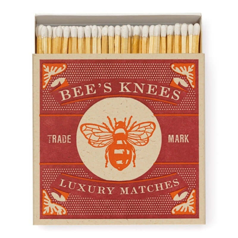 Archivist Gallery long matches matchbox letterpress bij luciferdoos groot lange lucifers Bee's knees
