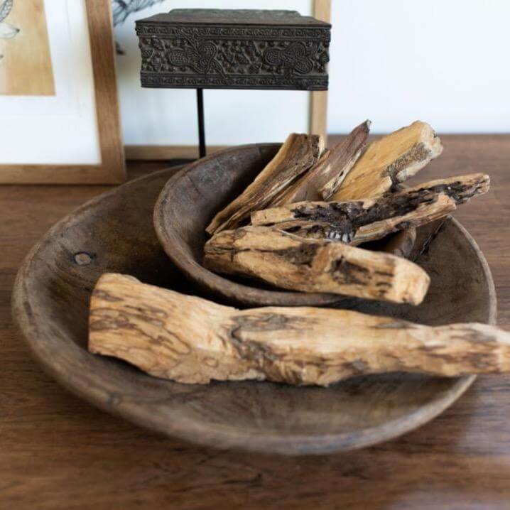 wooden bowl recycled wood Chapati schaal houten fruitschaal fruit bowl Van Verre Fairtrade