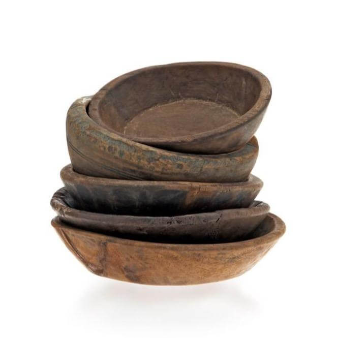 Wooden Chapati Bowl Fairtrade houten chapati schaal unique bowls wood