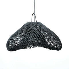 Cloud Hanging Lamp Rattan Black - M