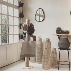 Fish Trap hanging lamp rattan lampshade Bazar Bizar L