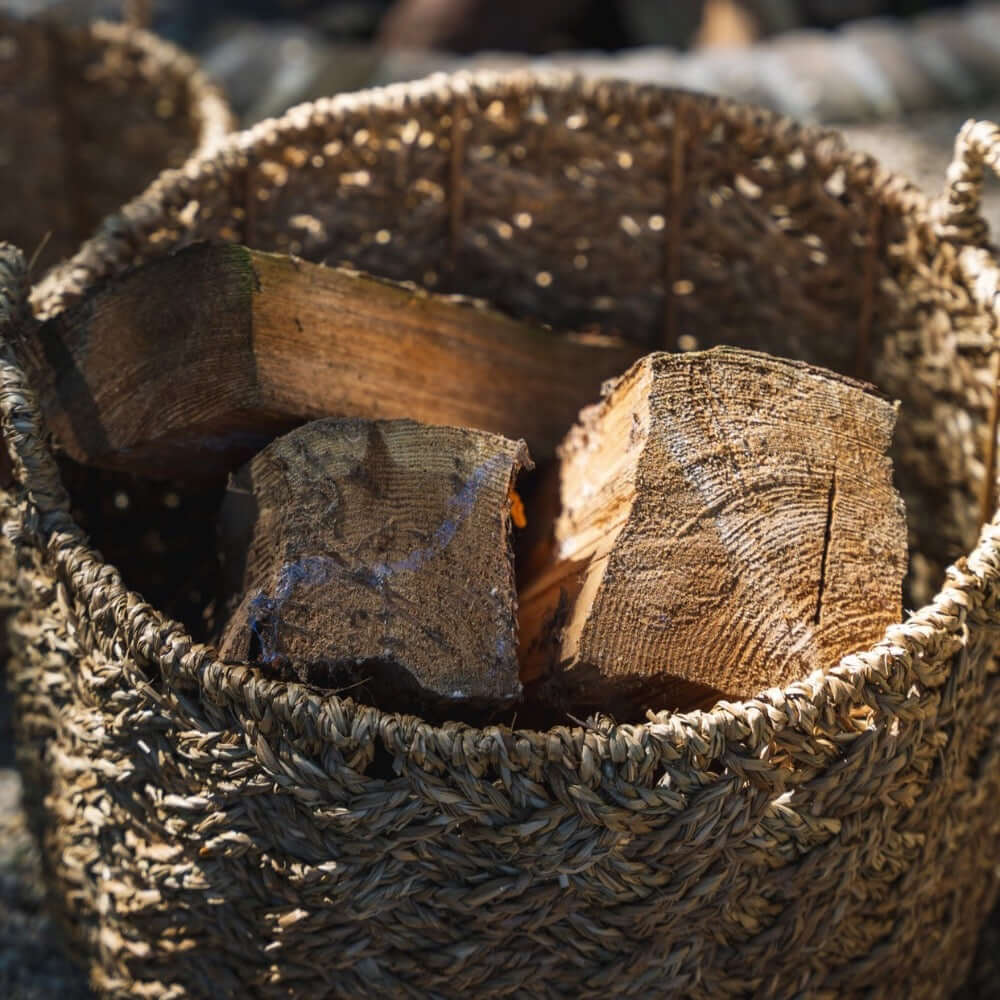 Hoi An basket seagrass Bazar Bizar natural m zeegras mand opbergmand naturel stapelbaar