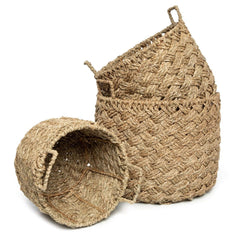 Hoi An basket seagrass Bazar Bizar natural m zeegras mand opbergmand naturel stapelbaar