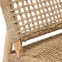 Bazar Bizar island sisal one seat natural jute lounge chair