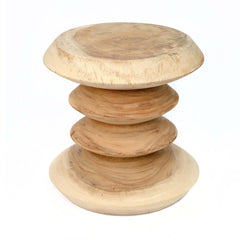 Simi stool Bazar Bizar Indonesia wooden side table unique fair eco