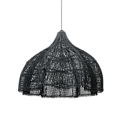 Bazar Bizar The Whipped Pendant lamp hanging black M hanglamp zwart boho