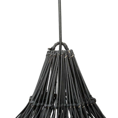 The Whipped Pendant Lamp black XL Bazar Bizar hanglamp boho zwart