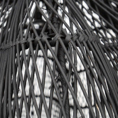 The Whipped Pendant Lamp black XL Bazar Bizar hanglamp boho zwart