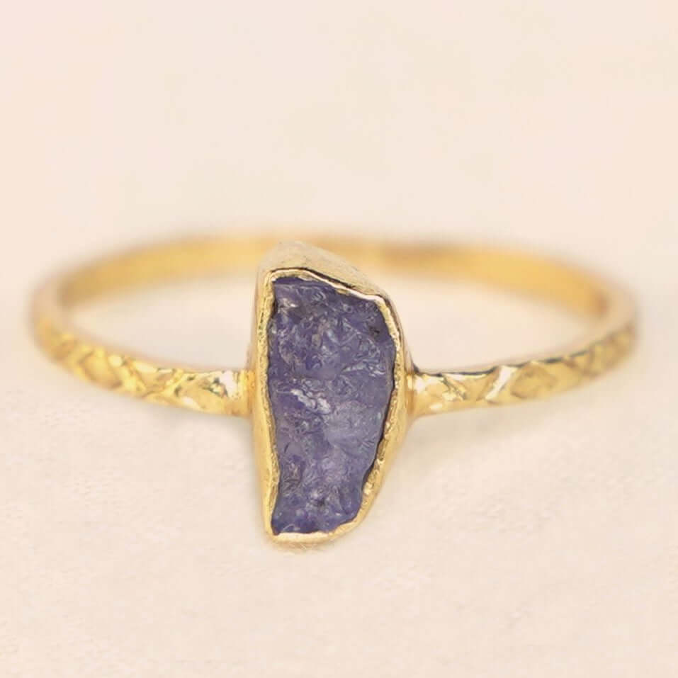 geboortesteen ring september verguld birth stone rings sapphire saffier gold plated handmade