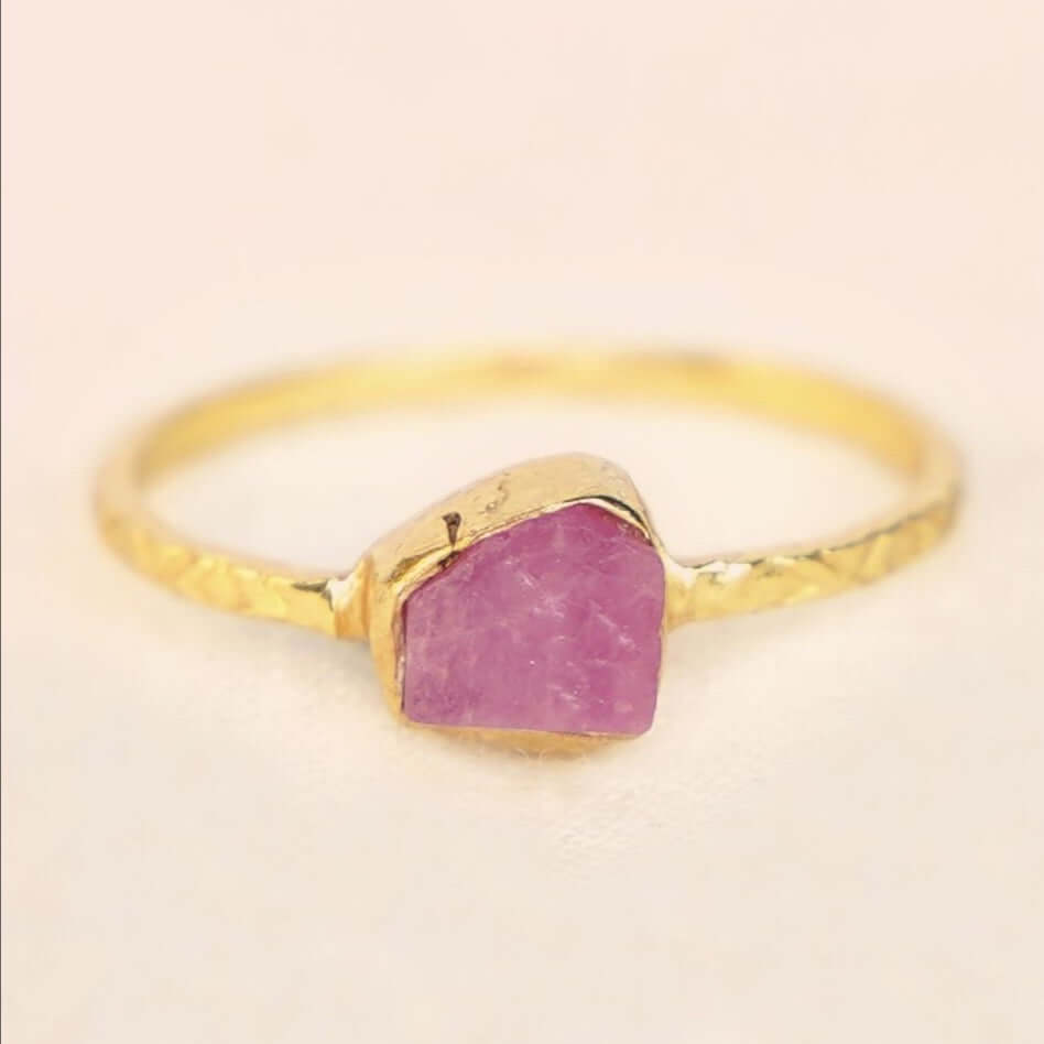 geboortesteen ring verguld juli robijn geboortestenen sieraden birthstone rings ruby july gold plated